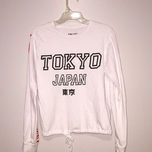 Crop top long sleeves shirt